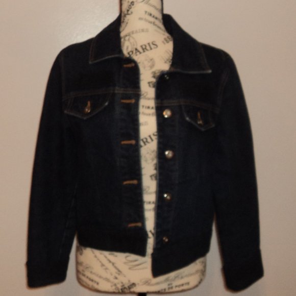 Rubbish Women's Medium Blue Denim Jean Jacket Coat - Picture 1 of 10